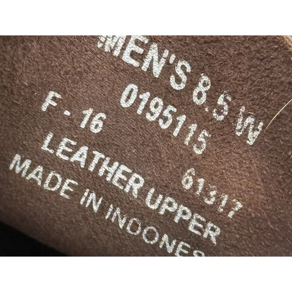 Sperry Top-Sider A/O 2-Eye Leather Boat Shoes Men's 8.5 Wide Dark Brown Non Mark